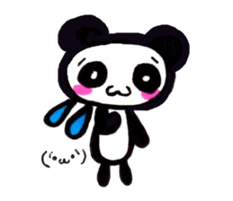 emoticon panda sticker #7477616