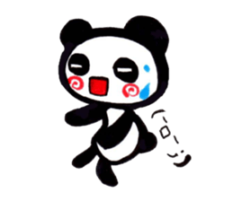 emoticon panda sticker #7477618
