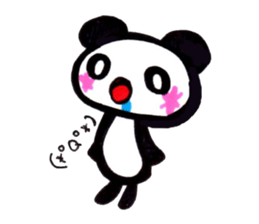 emoticon panda sticker #7477619