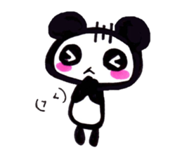 emoticon panda sticker #7477620