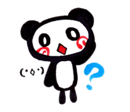 emoticon panda sticker #7477621