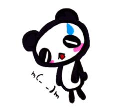 emoticon panda sticker #7477622