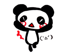 emoticon panda sticker #7477625