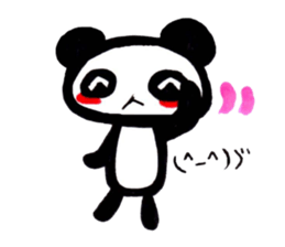 emoticon panda sticker #7477626
