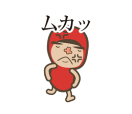 although wearing a red costume. sticker #7477693