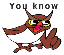 Little Bull dog & Owl Owl Best friends sticker #7478308