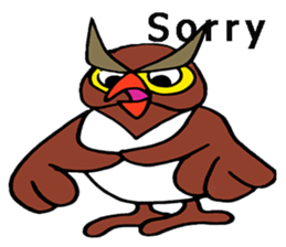 Little Bull dog & Owl Owl Best friends sticker #7478311