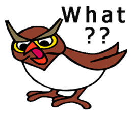 Little Bull dog & Owl Owl Best friends sticker #7478314