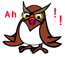 Little Bull dog & Owl Owl Best friends sticker #7478322