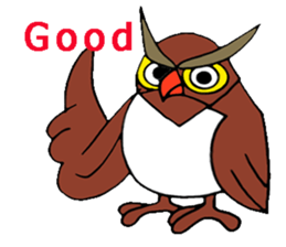 Little Bull dog & Owl Owl Best friends sticker #7478324