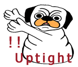 Little Bull dog & Owl Owl Best friends sticker #7478331