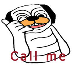 Little Bull dog & Owl Owl Best friends sticker #7478334