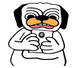 Little Bull dog & Owl Owl Best friends sticker #7478336