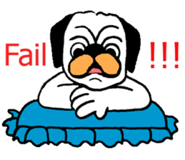 Little Bull dog & Owl Owl Best friends sticker #7478338