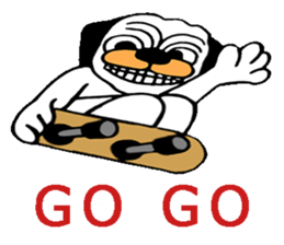 Little Bull dog & Owl Owl Best friends sticker #7478342