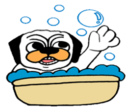 Little Bull dog & Owl Owl Best friends sticker #7478345