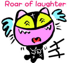 Black cat kun half Nora living[English] sticker #7478478