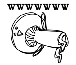 Scoff mushrooms sticker #7478988