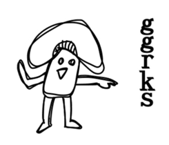 Scoff mushrooms sticker #7479008