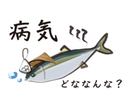 Event of the Sanuki dialect yellowtail sticker #7479554