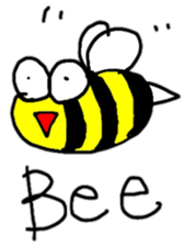 English Bee sticker #7479828