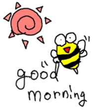 English Bee sticker #7479829