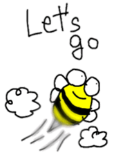 English Bee sticker #7479834