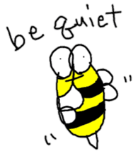 English Bee sticker #7479838