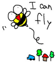 English Bee sticker #7479843