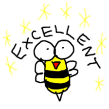 English Bee sticker #7479848