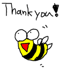 English Bee sticker #7479854