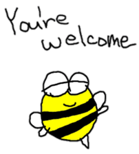 English Bee sticker #7479855