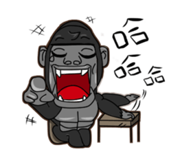 North seven ape everyday language 1 sticker #7480111