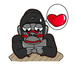 North seven ape everyday language 1 sticker #7480112