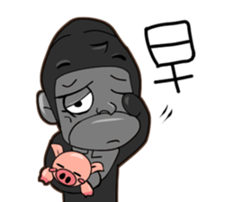 North seven ape everyday language 1 sticker #7480130