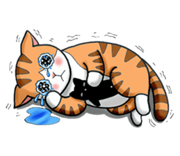 Poker face & Piggy cat sticker #7480231