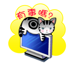 Poker face & Piggy cat sticker #7480237