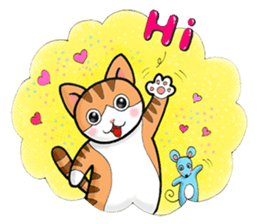 Poker face & Piggy cat sticker #7480238