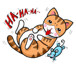 Poker face & Piggy cat sticker #7480240