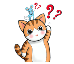 Poker face & Piggy cat sticker #7480241