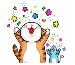 Poker face & Piggy cat sticker #7480252