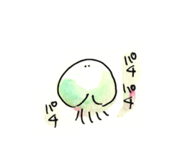 Jellyfish and life sticker #7481112