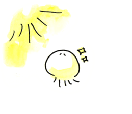 Jellyfish and life sticker #7481113