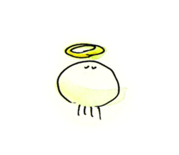 Jellyfish and life sticker #7481114