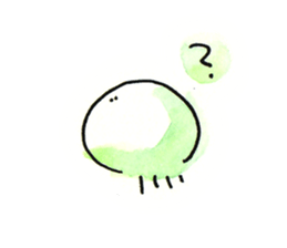 Jellyfish and life sticker #7481126