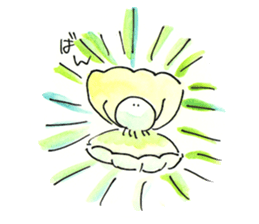 Jellyfish and life sticker #7481131