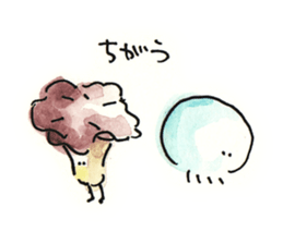 Jellyfish and life sticker #7481135