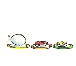 Jellyfish and life sticker #7481139