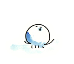 Jellyfish and life sticker #7481141