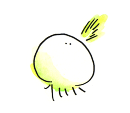 Jellyfish and life sticker #7481142